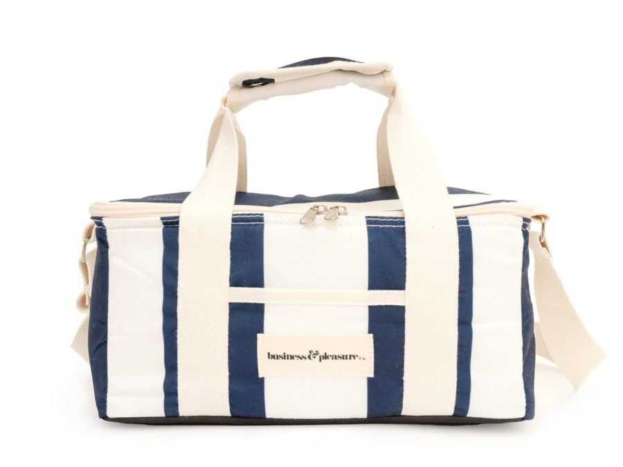 Business & Pleasure Co The Holiday Cooler Bag - Navy Capri Stripe Online