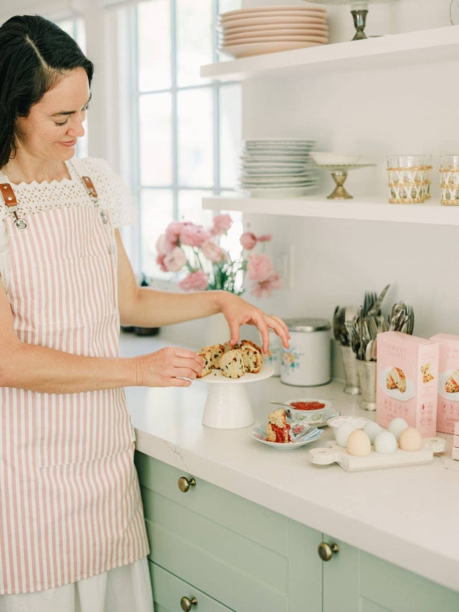 Business & Pleasure Co The Apron - Lauren'S Pink Stripe Online
