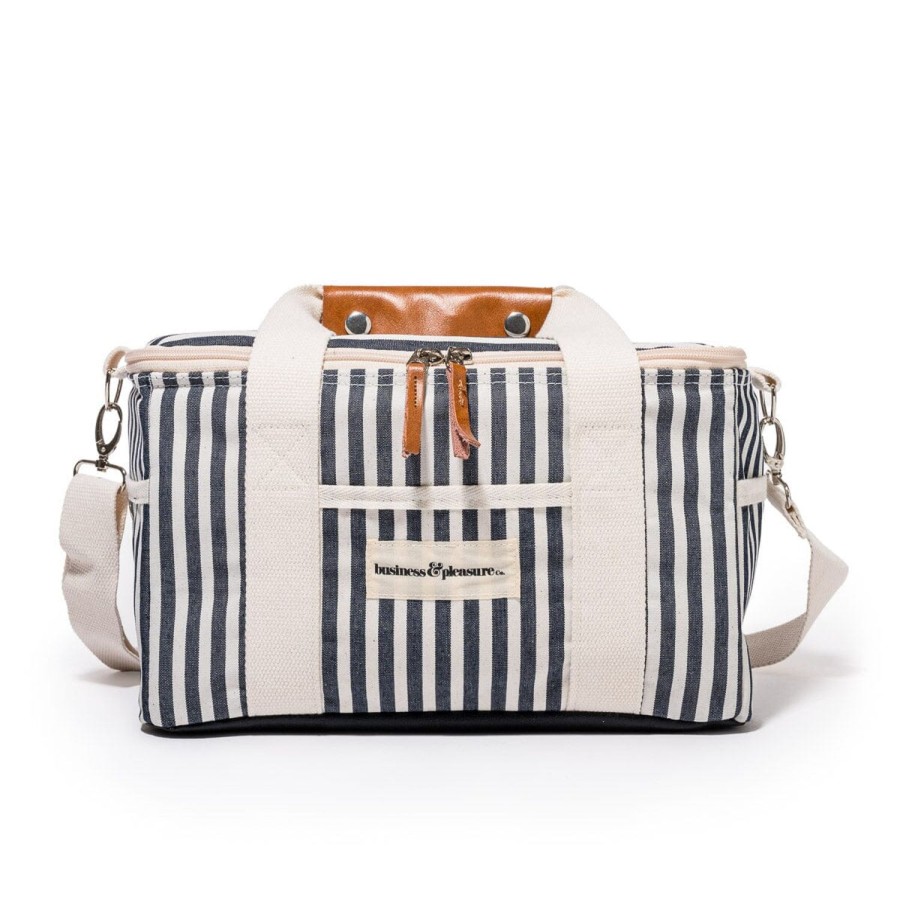 Business & Pleasure Co The Premium Cooler Bag - Lauren'S Navy Stripe Best
